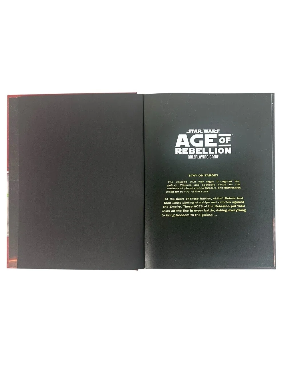 STAR WARS AGE OF REBELLION STAY ON TARGET ROLEPLAYING ACES SOURCEBOOK RPG